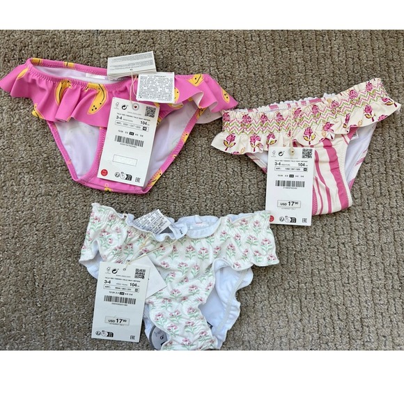 Zara Swim Bikini Bottoms Lot 3-4 NWT - Picture 2 of 2